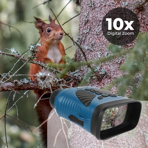 Vivitar - مجهر كاميرا رقمية، صور عالية الدقة 16 ميجابكسل، فيديو QHD 2.7K كامل، استخدام ليلاً ونهارًا، تصميم مضغوط، جسم أحمر مطاطي ناعم مقاوم للسقوط، للرياضة والسفر والخارج (أزرق) in Kuwait