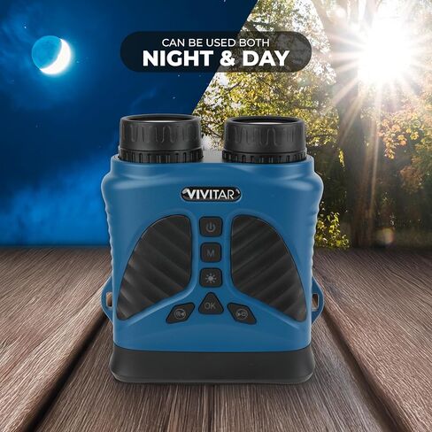 Vivitar - مجهر كاميرا رقمية، صور عالية الدقة 16 ميجابكسل، فيديو QHD 2.7K كامل، استخدام ليلاً ونهارًا، تصميم مضغوط، جسم أحمر مطاطي ناعم مقاوم للسقوط، للرياضة والسفر والخارج (أزرق) in Kuwait
