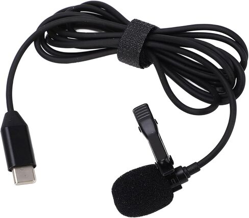 ميكروفون Lavalier للعمل OA2 OA3، واجهة متعددة الاتجاهات من النوع C، كابل 1.5 متر - صوت عالي الدقة مقاوم للرياح، مشبك خفيف الوزن - قيد التشغيل لتسجيل مدونة الفيديو والمقابلات in Kuwait