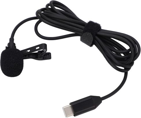 ميكروفون Lavalier للعمل OA2 OA3، واجهة متعددة الاتجاهات من النوع C، كابل 1.5 متر - صوت عالي الدقة مقاوم للرياح، مشبك خفيف الوزن - قيد التشغيل لتسجيل مدونة الفيديو والمقابلات in Kuwait