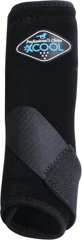 Professional's Choice 2XCOOL Sports Medicine Horse Boots | Protective & Breathable Design for Ultimate Comfort, Durability & Cooling in Active Horses | 2 Pack Large Chocolate in Kuwait
