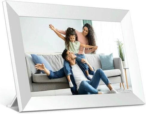Digital Photo Frame 10.1 Inch 32GB/64GB Smart WiFi Digital Photo Frame with 1280x800 IPS HD Touch Screen Wall Mountable(Black Built in 64gb,UK Plug) in Saudi Arabia
