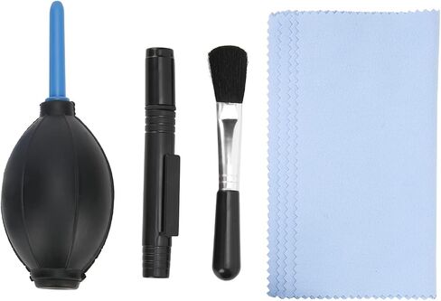The 5 in 1 Camera Cleaning Kit is an Essential Accessory for DSLR Lens and Camera Cleaning. It Includes a dust Cleaner Brush, air Blower, Wipes, Clean Cloth, and Lens Tissue kit. T in Saudi Arabia