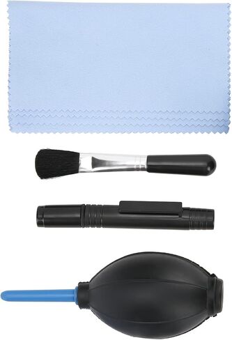 The 5 in 1 Camera Cleaning Kit is an Essential Accessory for DSLR Lens and Camera Cleaning. It Includes a dust Cleaner Brush, air Blower, Wipes, Clean Cloth, and Lens Tissue kit. T in Saudi Arabia