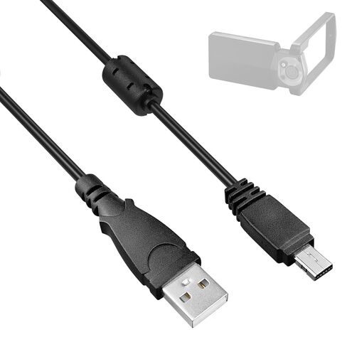 Replacement 12-PIN Camera USB Cable Date Transfer Charger Cord Compatible with Casio Exilim EX-TR100 TR200 ZR20 ZR300 ZR400 ZR1000 ZR1200 ZR1500 EX-Z75 EX-FS10 EX-FC150 EX-FH100 EX-Z200 EX-Z2300 in Saudi Arabia