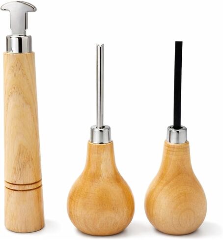 مجموعة فاخرة مكونة من 6 قطع من الحجر الخشبي والخاتم | تشتمل على أدوات تلميع وبكرة الإطار ودافعات الشق وملزمة | مصممة للمجوهرات المحترفين وهواة الأعمال اليدوية in Kuwait