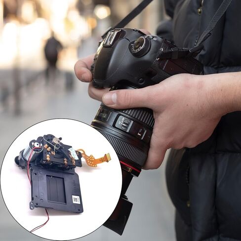 Anti-Vibration Shutter Button for 650D 700D Camera Quick Response Control & Low Light Optimization ABS Design Camera Shutter Repair Parts Shutter Replacement Shutter Assembly Camera Shutter Repair in Saudi Arabia