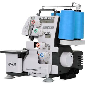 آلة خياطة Pro Serger ، آلة Overlock المعدنية الصناعية الشاقة مع قدرة 3-4 غرزة ، آلة خياطة Overlocker مع ضوء LED ， 12 نمط غرزة ، 1250 غرزة في الدقيقة ، أبيض in Kuwait