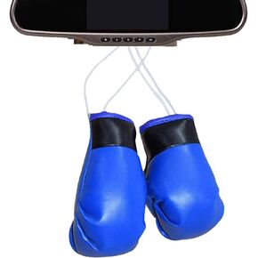 Mini Boxing Gloves Hang Mini Boxing Gloves for Car Mirror Keychain Ornament Car Decoration Accessories for Men and Women in Saudi Arabia
