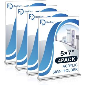 حامل علامة أكريليك دافاري 8.5 × 11 بوصة 10 حزمة ، حامل قائم على الوجهين ، حامل الورق أعلى ، حاملي علامة المتجر ، شاشة لافتات بلاستيكية للمطاعم والفنادق والمكتب in Kuwait