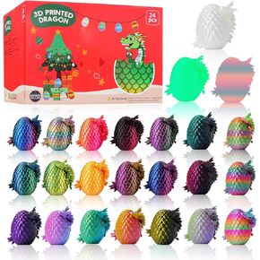 12pcs بيض التنين المطبوع ثلاثية الأبعاد مع التنين داخل ، مجموعة بيض التنين الصغيرة ، لعبة Crystal Dragon Toy for Kids & Ons Homexhip زخرفة وتخزين. in Kuwait