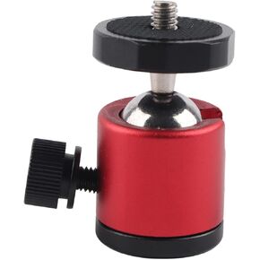 Mini Ball Head, 360 Swivel Ball Head, 1/4" Screw Mount for DSLR Camera Tripod Ballhead Stand Tripod (red) in Kuwait