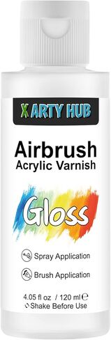 Acrylic Varnish Gloss 8.45 fl oz / 250 ml, Anti-Yellowing/Fading/Cracking Acrylic Paint Sealer, Waterproof, Stain & Moisture Resistant Coating, Brushable and Sprayable in Kuwait