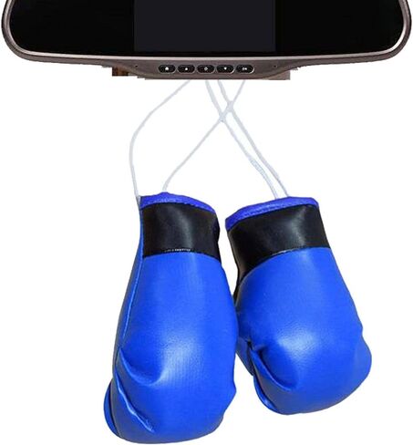 Mini Boxing Gloves Hang Mini Boxing Gloves for Car Mirror Keychain Ornament Car Decoration Accessories for Men and Women in Saudi Arabia