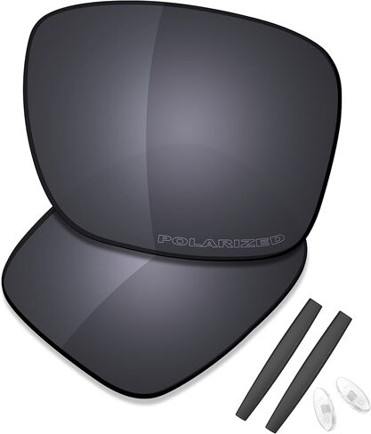عدسات بديلة ممتازة من SAUCER وأطقم مطاطية لـ Oakley Inmate | نظارة شمسية Inmate Low Bridge Fit عالية الوضوح - مستقطبة باللون البرونزي الذهبي in Kuwait