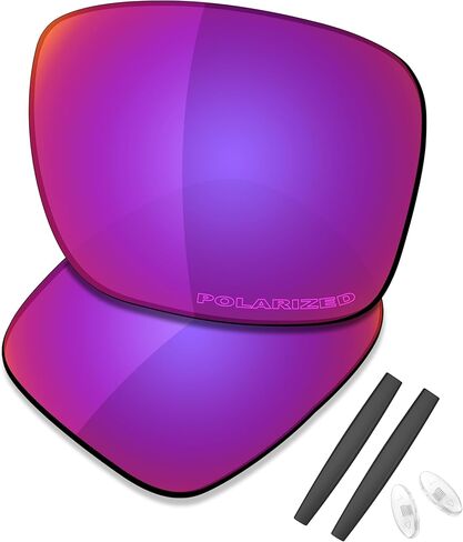 عدسات بديلة ممتازة من SAUCER وأطقم مطاطية لـ Oakley Inmate | نظارة شمسية Inmate Low Bridge Fit عالية الوضوح - مستقطبة باللون البرونزي الذهبي in Kuwait
