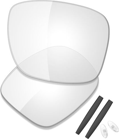 عدسات بديلة ممتازة من SAUCER وأطقم مطاطية لـ Oakley Inmate | نظارة شمسية Inmate Low Bridge Fit عالية الوضوح - مستقطبة باللون البرونزي الذهبي in Kuwait
