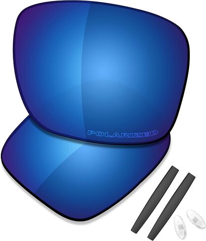 عدسات بديلة ممتازة من SAUCER وأطقم مطاطية لـ Oakley Inmate | نظارة شمسية Inmate Low Bridge Fit عالية الوضوح - مستقطبة باللون البرونزي الذهبي in Kuwait