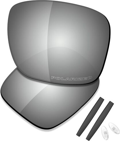 عدسات بديلة ممتازة من SAUCER وأطقم مطاطية لـ Oakley Inmate | نظارة شمسية Inmate Low Bridge Fit عالية الوضوح - مستقطبة باللون البرونزي الذهبي in Kuwait
