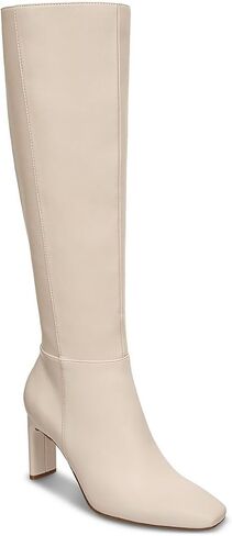 Alfani Womens Tristanne Faux Leather Tall Knee-High Boots Ivory 9.5 Medium (B,M) in Saudi Arabia