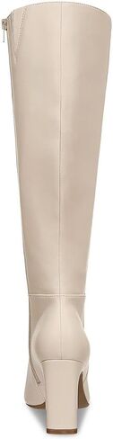Alfani Womens Tristanne Faux Leather Tall Knee-High Boots Ivory 9.5 Medium (B,M) in Saudi Arabia