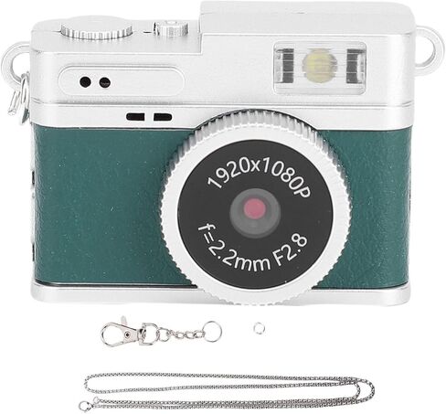 EBTOOLS Mini Digital Camera, 1080P HD Keychain Camera with Flash Light and Colorful Screen, Portable Small for Travel Recording Daily Life Vlog (Black) in Saudi Arabia