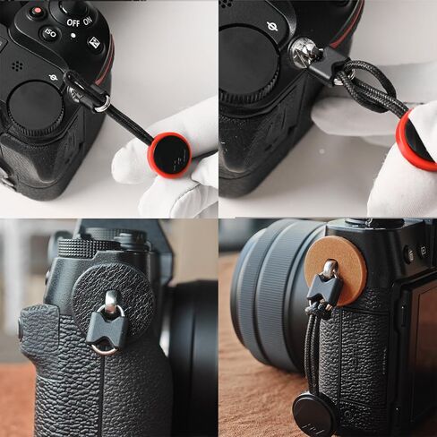 LULUORNG 10PCS Oval Camera Strap Adapter Rings Stainless Steel Compatible with Round Hole Strap Mounts Includes Protective Sleeves Diameter 1.0 mm in Saudi Arabia