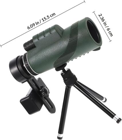 12x50 Monocular Telescope for Adults with Smartphone Adapter and Adjustable Tripod, High Magnification Optical Handheld Scope for Bird Watching, Hiking, and Outdoor Travel in Saudi Arabia
