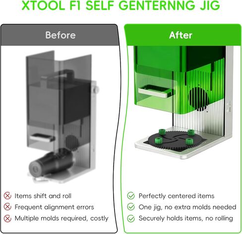 رقصة ذاتية التمركز قابلة للتعديل لـ xTool F1 - نطاق من 0.4 بوصة إلى 3.15 بوصة، تحافظ على تركيز كل مشروع بشكل مثالي ومستقر بشكل صخري in Saudi Arabia