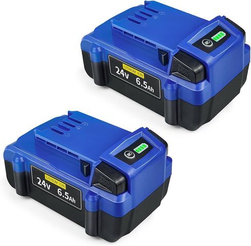 Battery Replacement for Kobalt 24V: 6.5Ah Lithium ion for 24-Volt Max Battery KB624-03 KB524-03 KB424-03 KB224-03 KB124-03 Compatible with All Kobalt 24 V Cordless Power Tool 2 Packs in Saudi Arabia