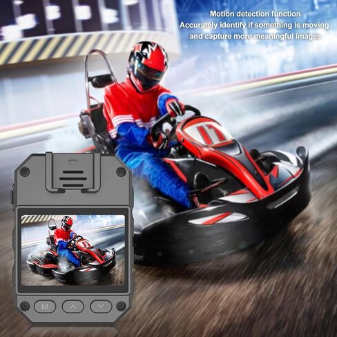 كاميرا HURRISE يمكن ارتداؤها على الجسم، مشبك يمكن ارتداؤه، 4K 1080P HD كشف الحركة الليلية مسجل فيديو صغير يمكن ارتداؤه مع مشبك خلفي لإنفاذ القانون in Kuwait