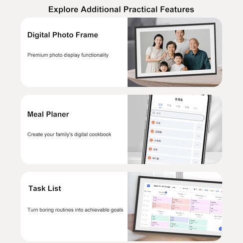 إطار صور رقمي واي فاي ذكي مقاس 10.1 بوصة من Vikye، شاشة FHD، ذاكرة مدمجة 32 جيجابايت، مشاركة اللحظات على الفور عبر التطبيق (قابس الولايات المتحدة) in Kuwait