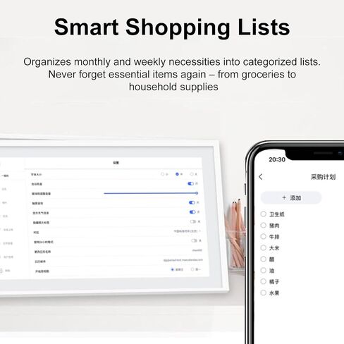 إطار صور رقمي واي فاي ذكي مقاس 10.1 بوصة من Vikye، شاشة FHD، ذاكرة مدمجة 32 جيجابايت، مشاركة اللحظات على الفور عبر التطبيق (قابس الولايات المتحدة) in Kuwait