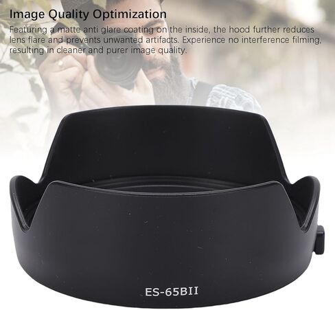 غطاء عدسة RF 50 مم F1.8، ظل مضاد للتوهج مع غطاء 43 مم، متوافق مع كاميرا R5 R6 RP R in Kuwait