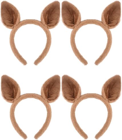 HODRME 4 PCS Antelope Ram Horns Headband-Halloween Christmas Festival Theme Party Animal Cosplay Costume Headbands in Saudi Arabia