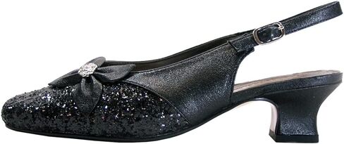 Floral Yesenia Women's Wide Width Dress Shoes, Evening Pumps, Dress Heels, Slingback Shoes in Saudi Arabia