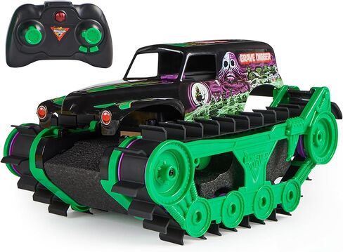 Monster Jam ، Smash Smash & Bash Grave Digger Control Control Indoor & Outdoor Vehicle ، 1:15 Trace Assistrable Monster Truck و Kids For Boy and Girls تتراوح أعمارهم بين 4 وما فوق in Saudi Arabia