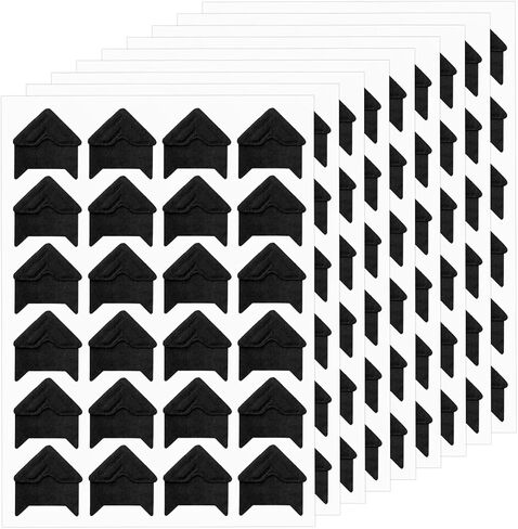 Classicseali 600 Pcs Photo Corner Stickers,Black Scrapbook Photo Corners, Photos Corners Self Adhesive for DIY Albums, Memory Books, and Journals in Saudi Arabia