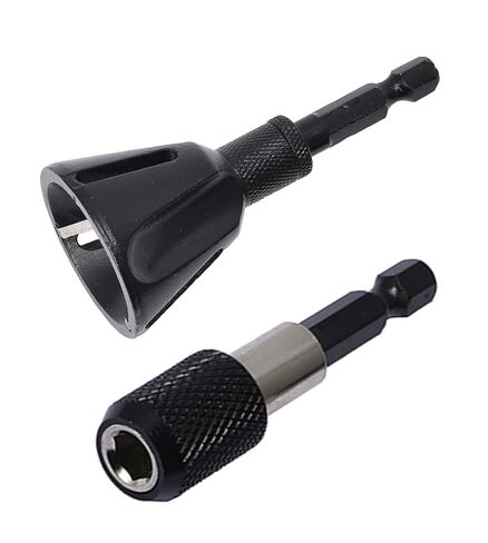 مثقاب شطب إزالة الأزيز 1/4 بوصة إلى 3/4 بوصة، مع شفرة كربيد التنجستن، أداة إصلاح خيط مسمار ساق سداسي سريع، مناسبة للمعادن والبلاستيك والأنابيب والأنابيب والمسمار in Kuwait