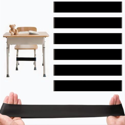 6 PCS Chair Bands for Kids with Fidgety Feet Collulful Corraf Bands مكاتب تمتد قدم القدم ل ADHD Sensory Fancible Band Classroom Adaits Home Cairs (ألوان متعددة ، 6 أجهزة كمبيوتر) in Kuwait