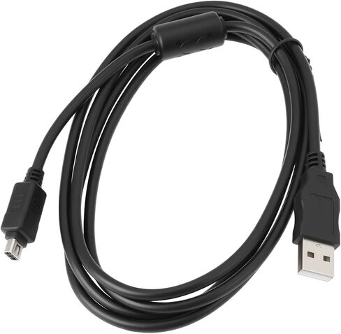 SING F LTD 12Pin كابل بيانات شحن الكاميرا كابل USB متوافق مع Olympus μmju TOUGH-8000 E330 E-410 E-510 E520 SZ-10 SZ-30 1.5 متر in Kuwait