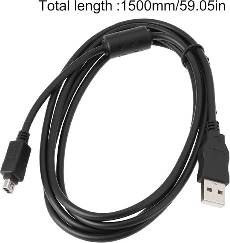 SING F LTD 12Pin كابل بيانات شحن الكاميرا كابل USB متوافق مع Olympus μmju TOUGH-8000 E330 E-410 E-510 E520 SZ-10 SZ-30 1.5 متر in Kuwait