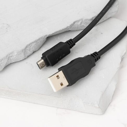 SING F LTD 12Pin كابل بيانات شحن الكاميرا كابل USB متوافق مع Olympus μmju TOUGH-8000 E330 E-410 E-510 E520 SZ-10 SZ-30 1.5 متر in Kuwait