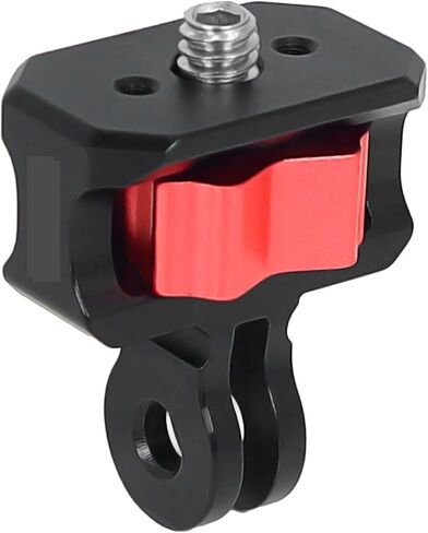 Camera Adapter 1/4" Screw Converter Anti-Shock for Hero 13/12/11 for Insta360 X4 Excellent(Bgning 2Slot Red) in Saudi Arabia