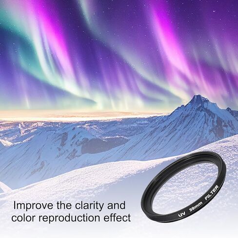UV Lens Filter Camera Protection Filter with 39mm HD Hydrophobic Scratch Resistant for Camera Photography Lens 2 Pcs in Saudi Arabia