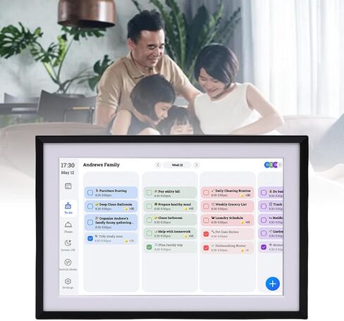 10.1 Inch Digital Picture Frame, Smart WiFi HD Touchscreen, Family Planner Share Photos via Frameo App (US Plug) in Saudi Arabia