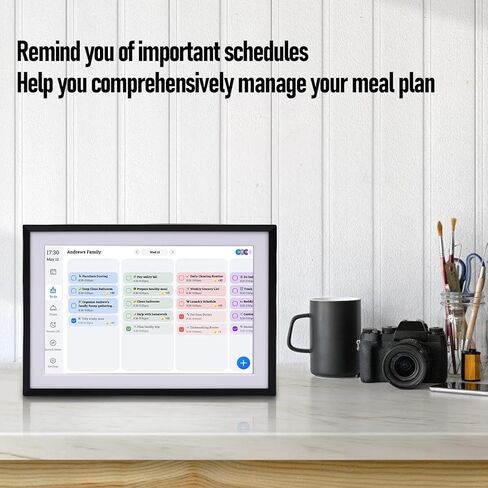 10.1 Inch Digital Picture Frame, Smart WiFi HD Touchscreen, Family Planner Share Photos via Frameo App (US Plug) in Saudi Arabia
