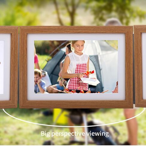إطار صورة رقمي 13.3 بوصة، إطار صور رقمي ذكي واي فاي مع شاشة لمس عالية الدقة 1280 × 800، تدوير تلقائي، مشاركة فيديو الصور عبر التطبيق من أي مكان، للعائلة (قابس الولايات المتحدة) in Kuwait