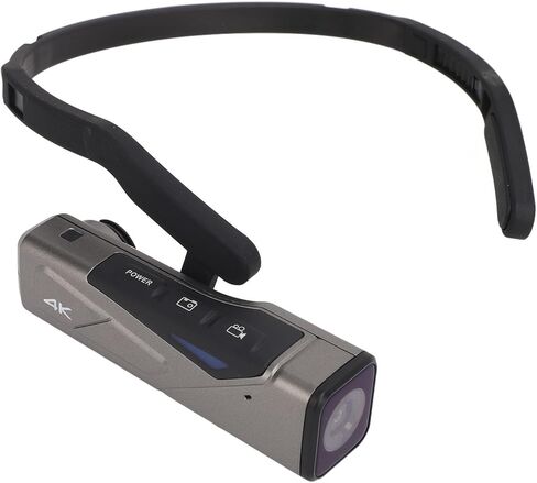 aqxreight 4K Camcorder with WiFi Head Mounted Design 20MP Photo Capability Stabilizer HandsFree Vlogging Camera with App for Outdoor Activities in Saudi Arabia