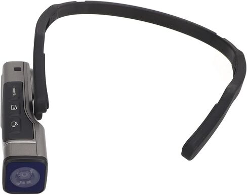 aqxreight 4K Camcorder with WiFi Head Mounted Design 20MP Photo Capability Stabilizer HandsFree Vlogging Camera with App for Outdoor Activities in Saudi Arabia